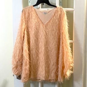 Chic Soul (jodiful) peachy-pink top in 1X. Worn once